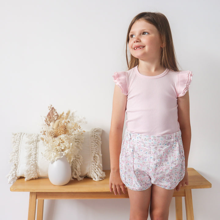 Muslin Posie Shorts - Auriella