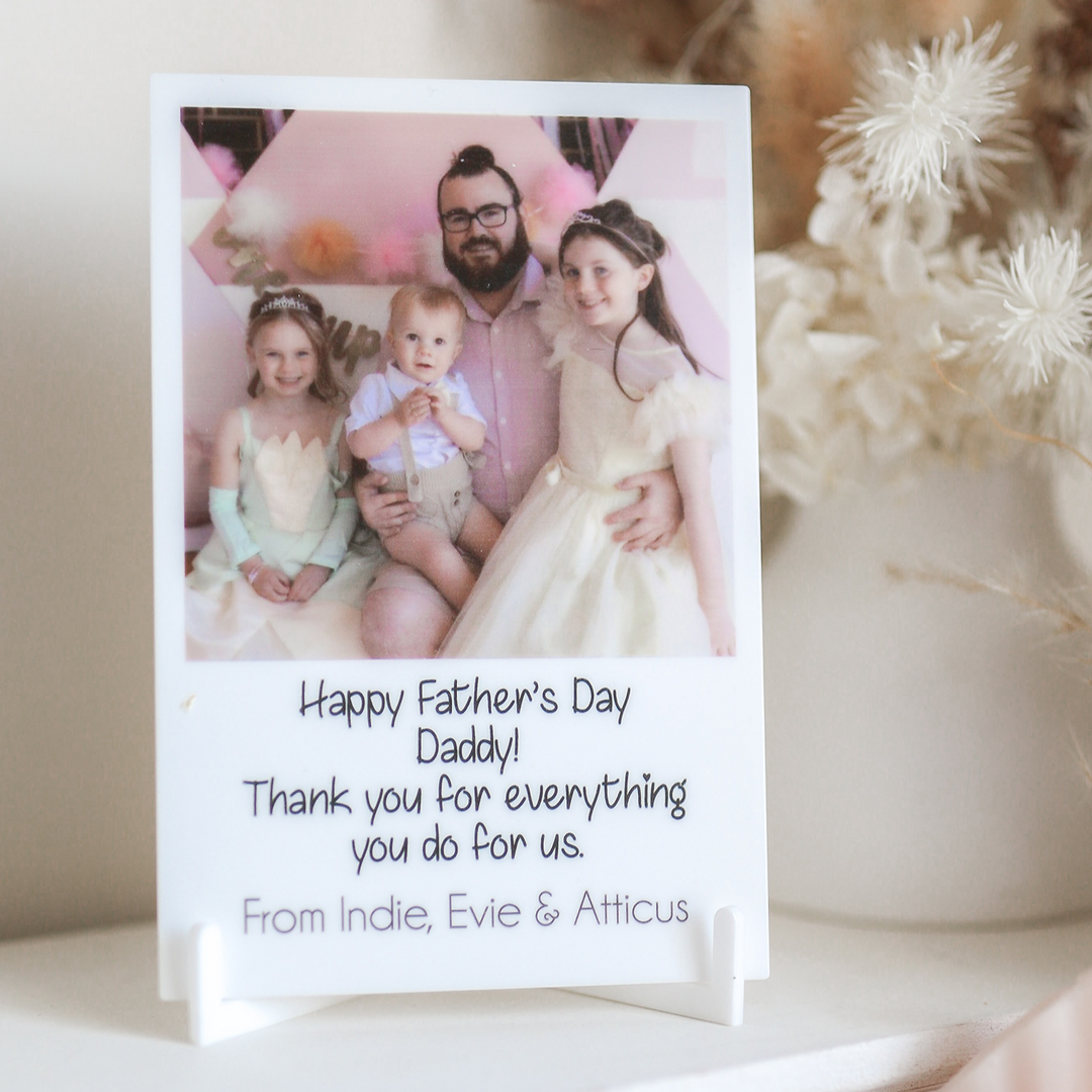 Personalised Father's Day Photo Quote Card