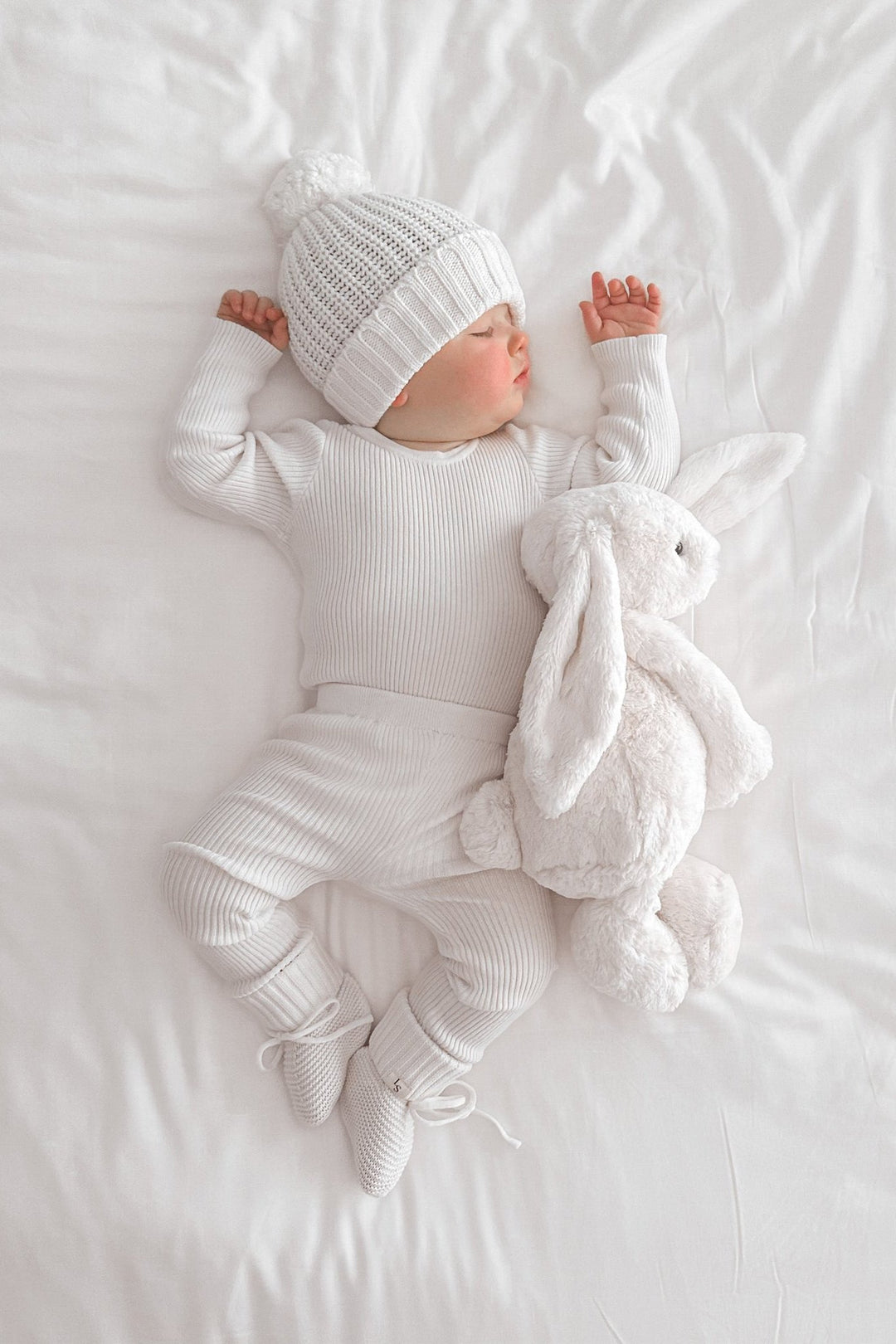 baby kids marshmallow long sleeve knitted bodysuit