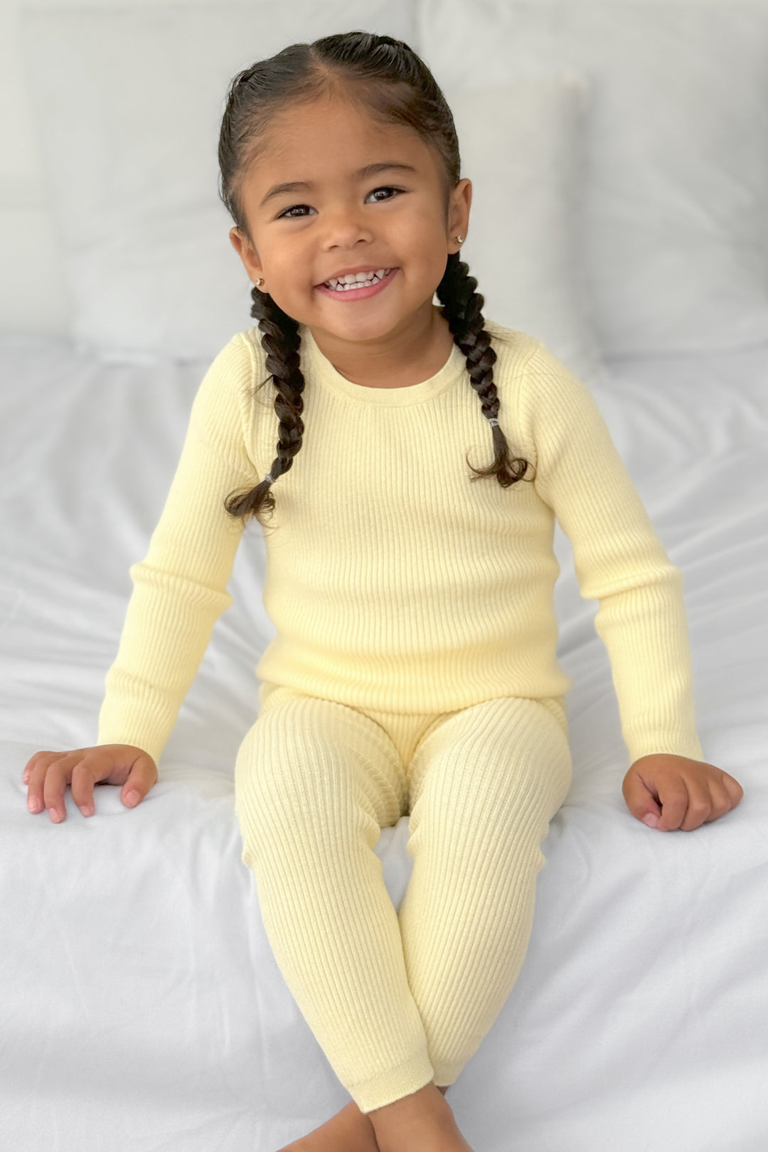 Knitted Leggings - Daffodil Yellow