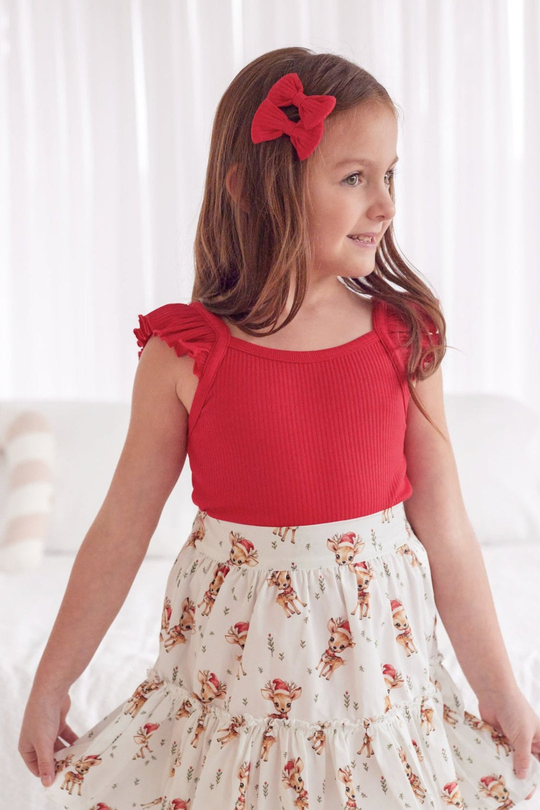 Cozy Mini Bows - Red