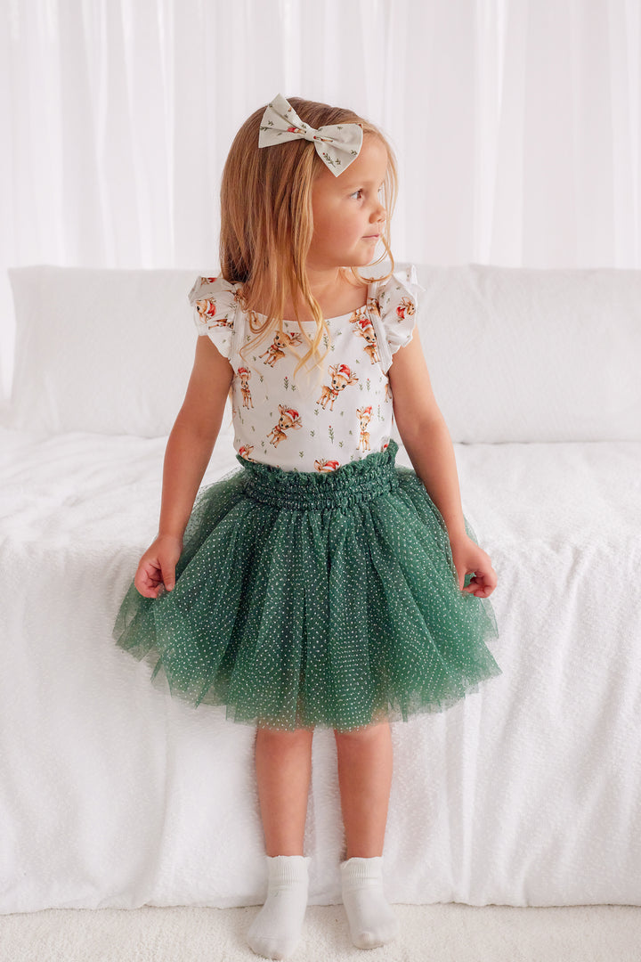 Tulle Sparkle Tutu Skirt - Forest Green