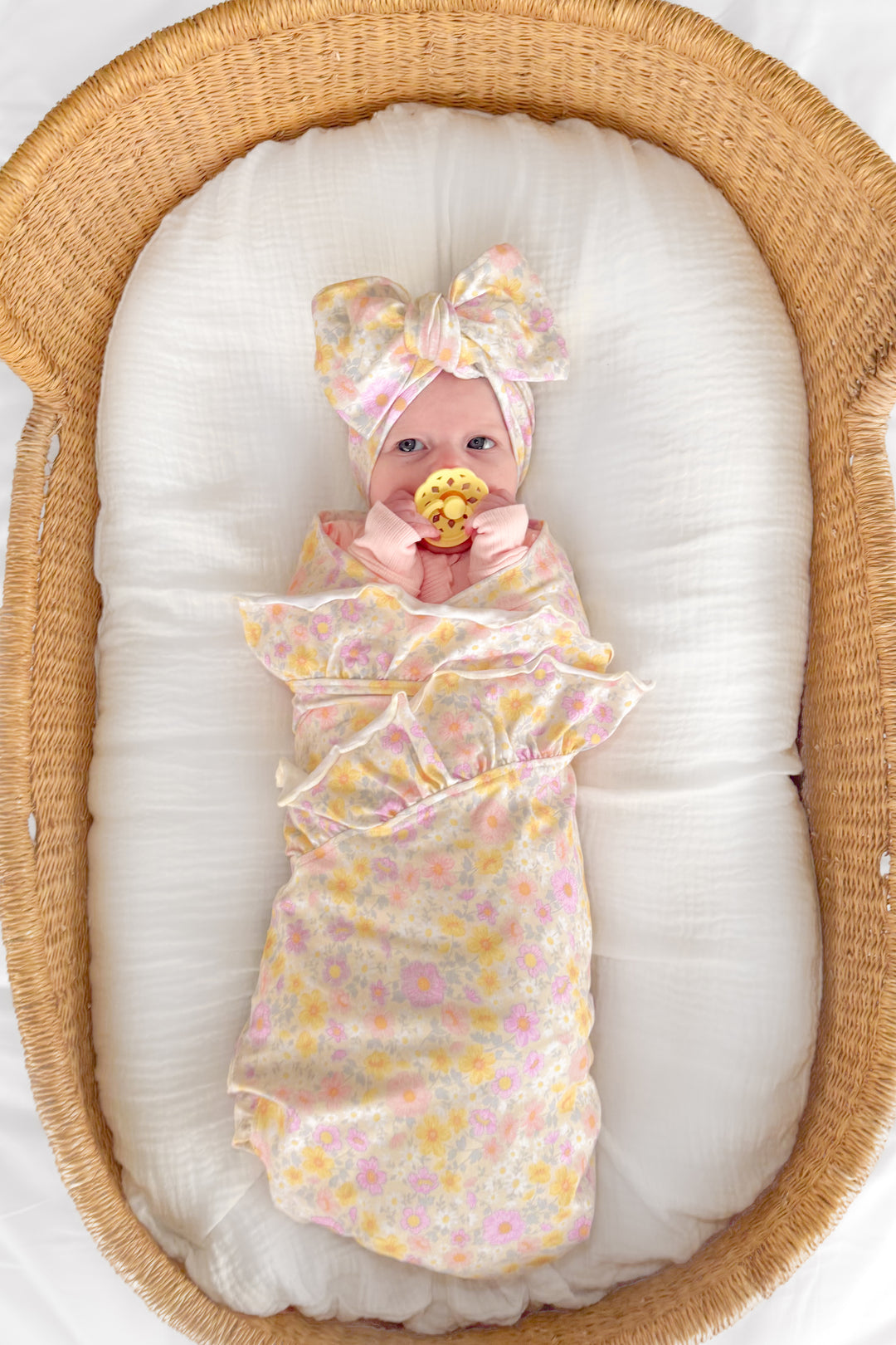 Floral Ruffle Baby Wrap - Remi