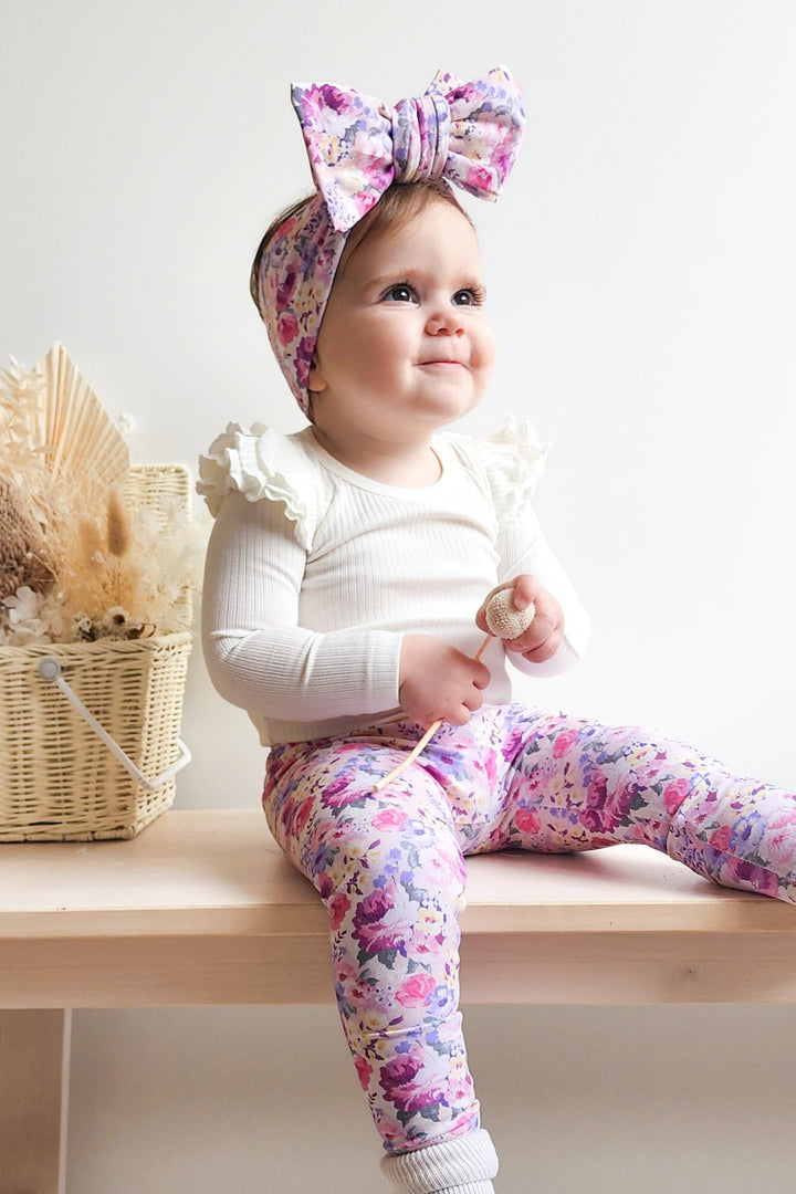 baby girls floral headwrap