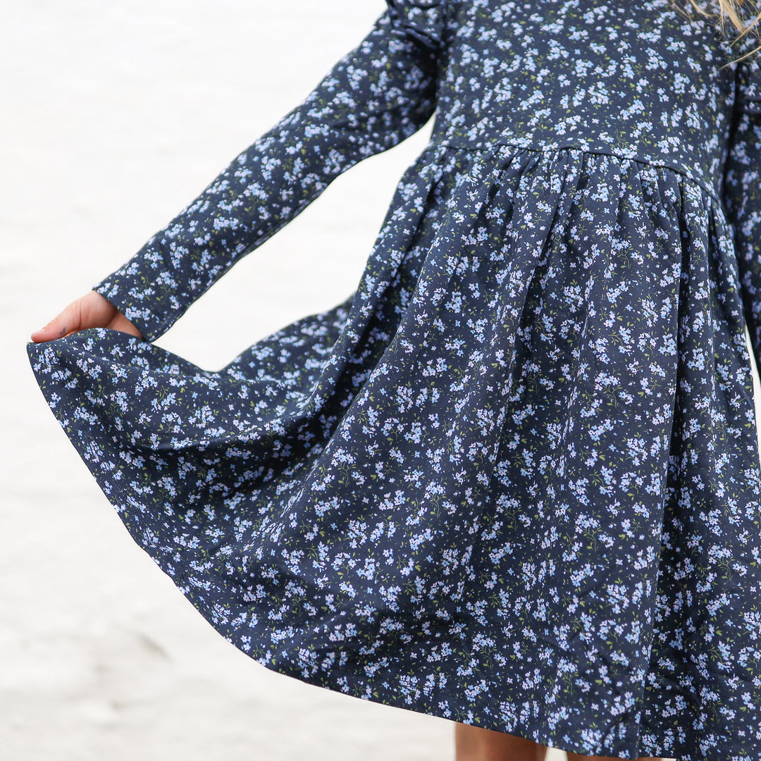 girls floral long sleeve dress