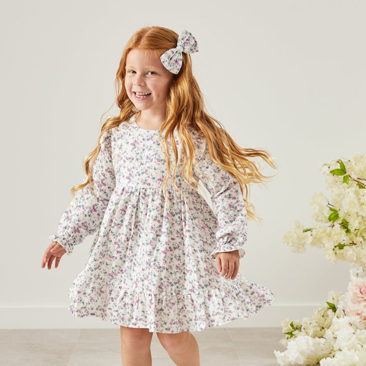 Muslin Ruffle Dress - Wren