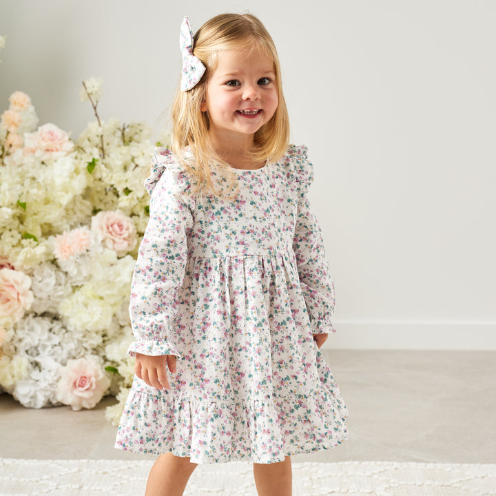 Muslin Ruffle Dress - Wren