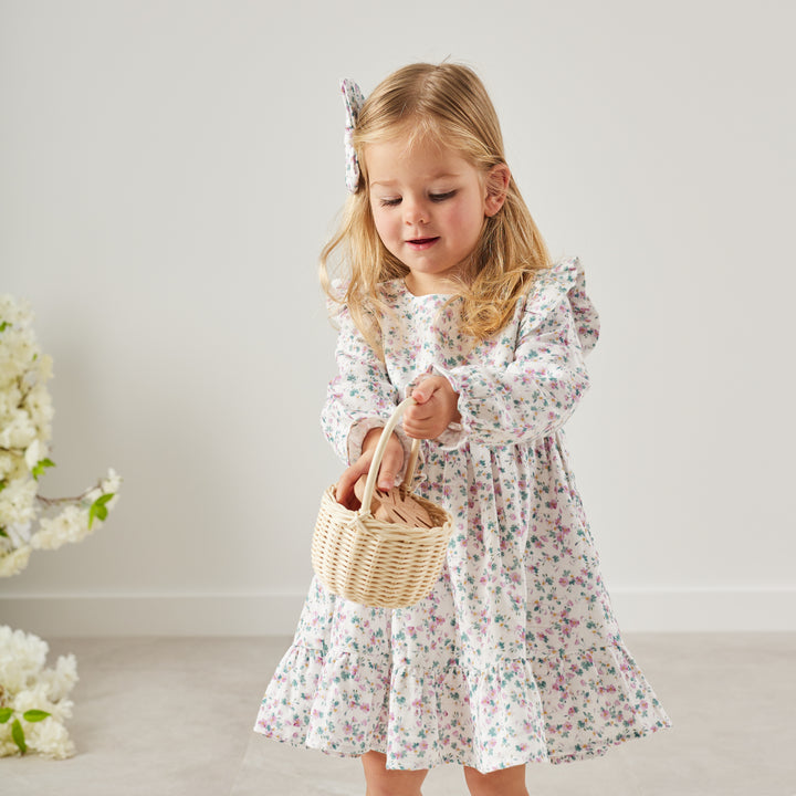 Muslin Ruffle Dress - Wren