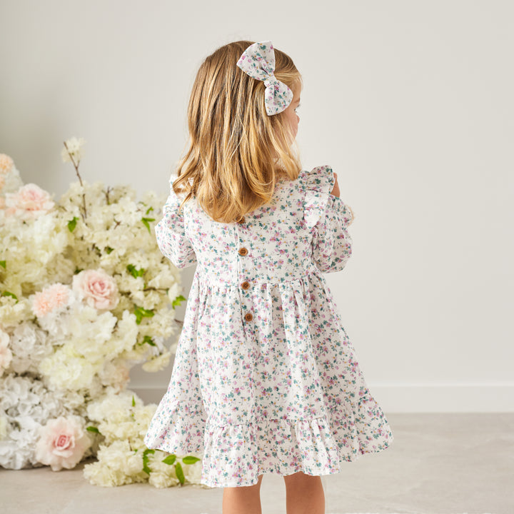 Muslin Ruffle Dress - Wren