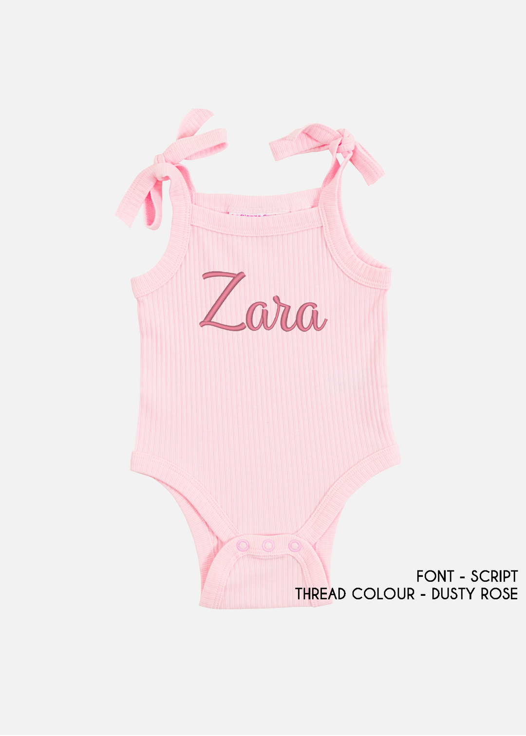 Cozy Tie-Up Singlet - Petal Pink