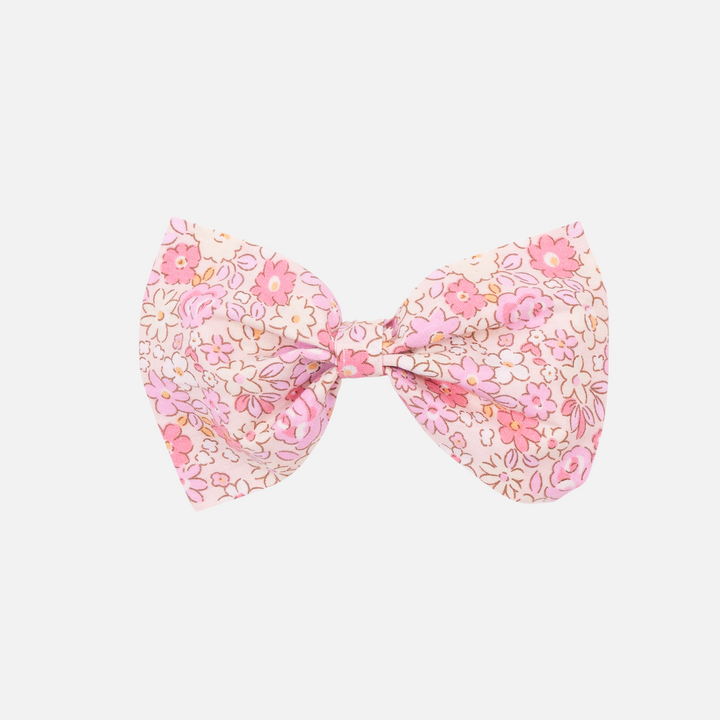 girls floral large bow