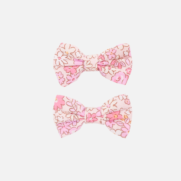 girls floral mini bows