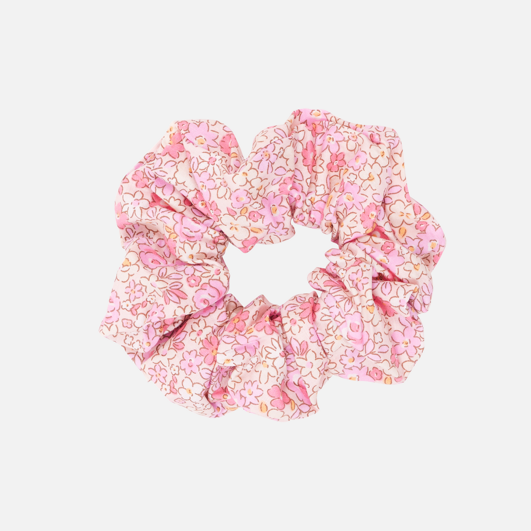 floral hair scrunchie