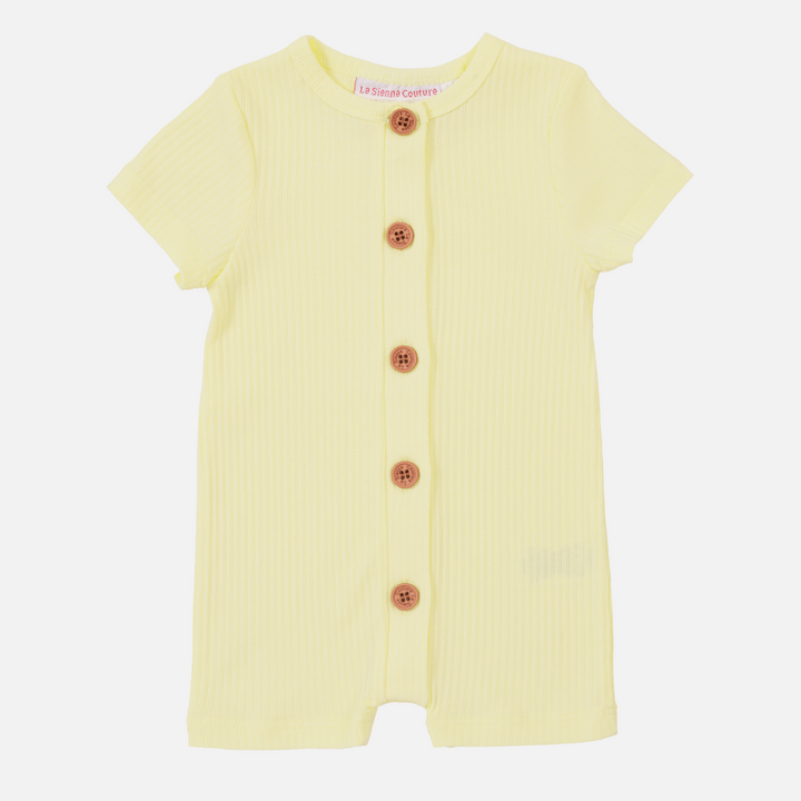 Cozy Summer Louie Romper - Banana