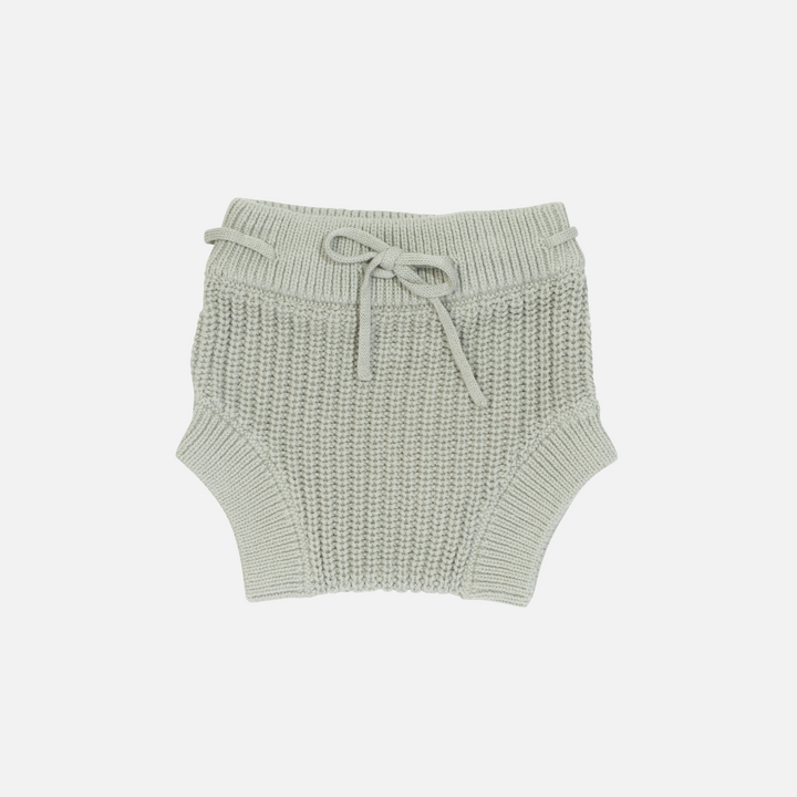 Chunky Knit Bloomers - Basil