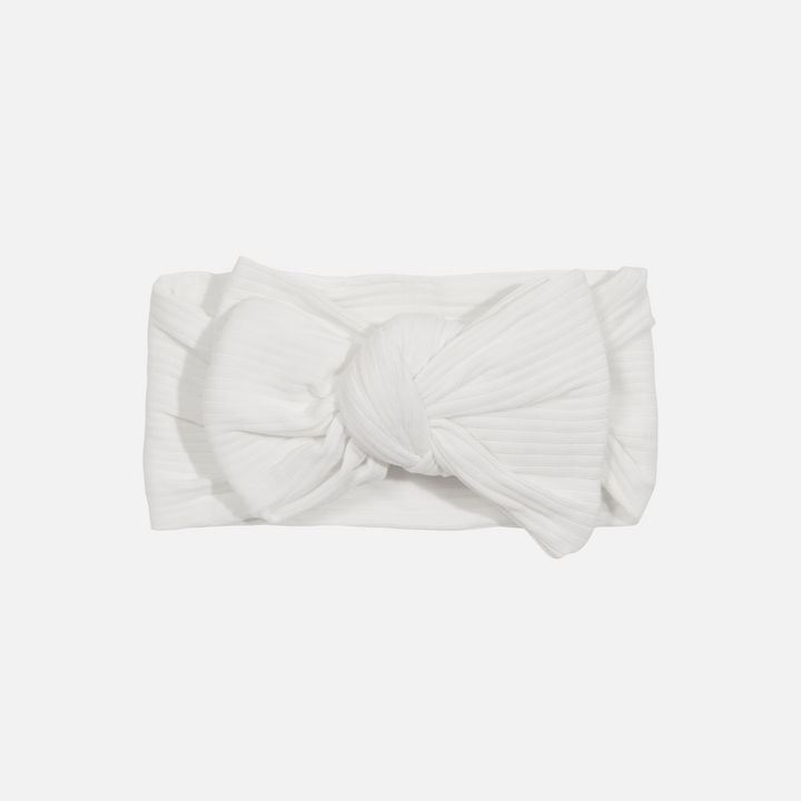 baby girls white headwrap