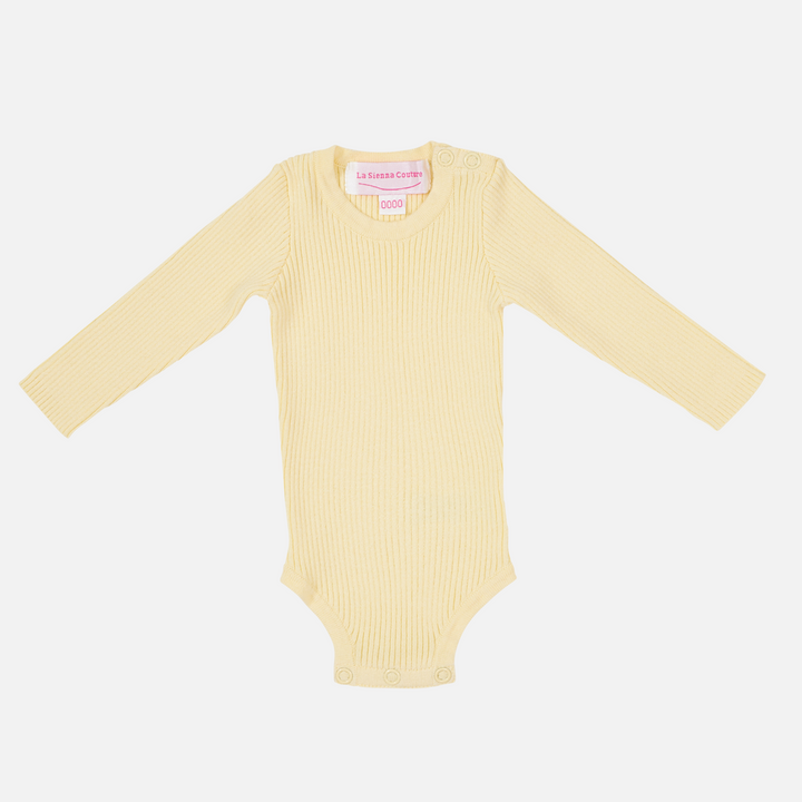 Knitted Bodysuit/Top - Daffodil Yellow