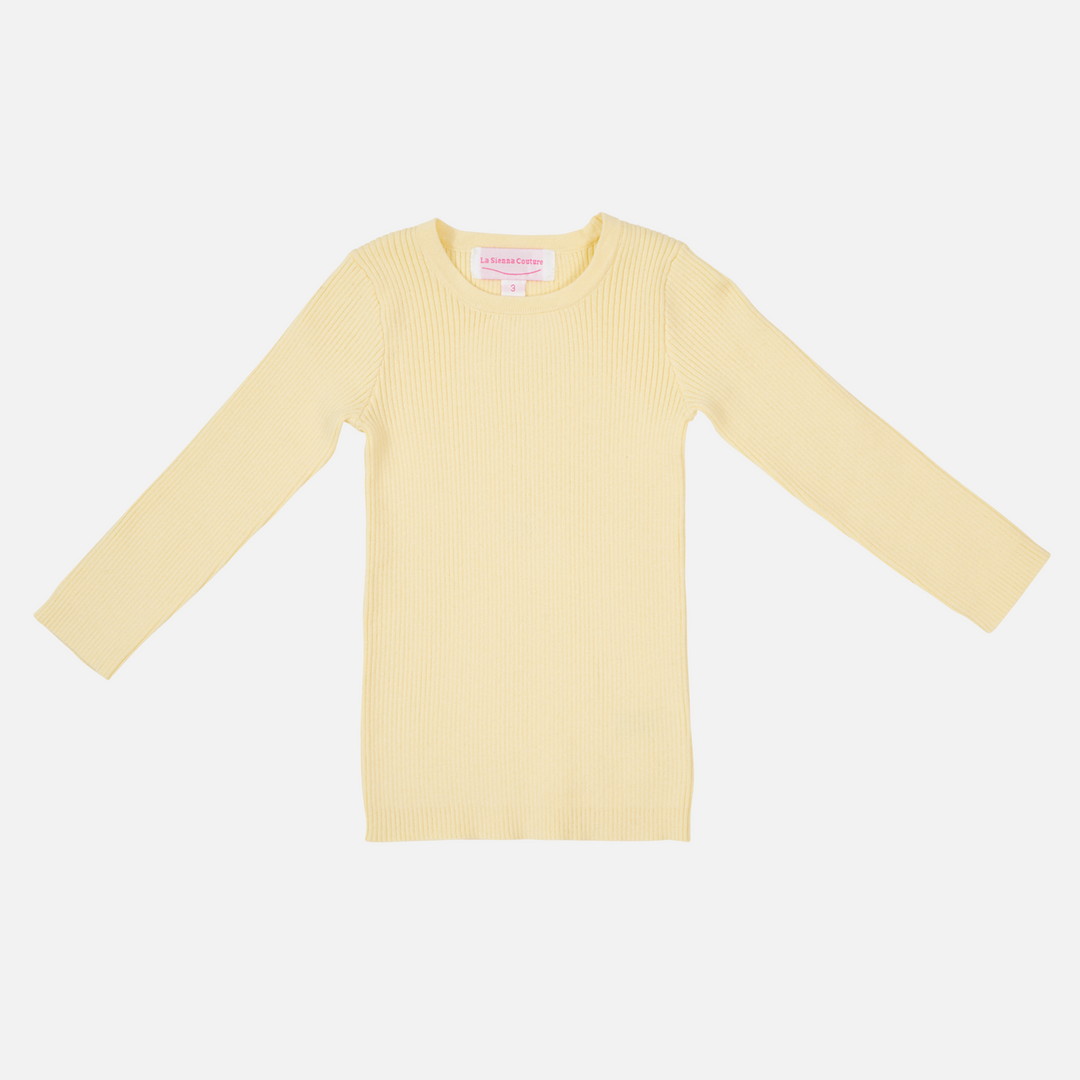 Knitted Bodysuit/Top - Daffodil Yellow