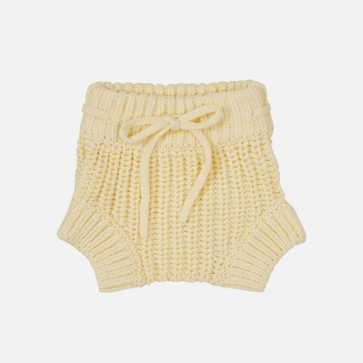 yellow baby kids chunky knitted bloomers