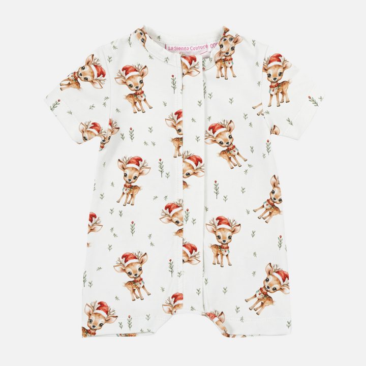 Summer Zip Romper - Dasher the Reindeer