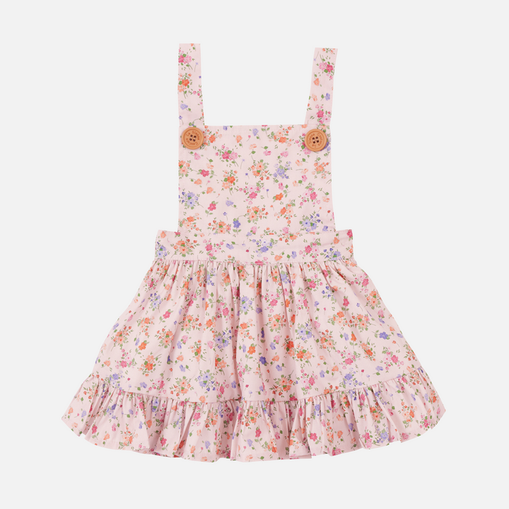 Floral Pinafore Dress - Erica