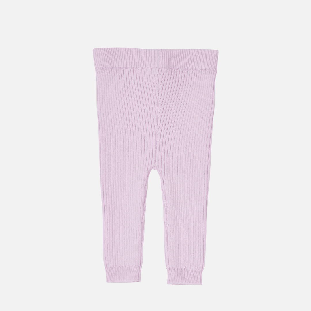 baby girls lilac knitted leggings
