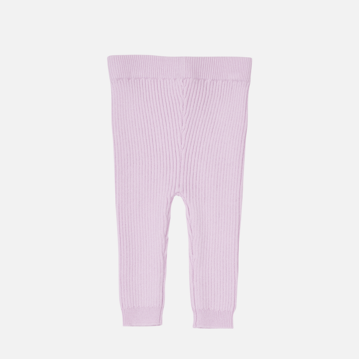 baby girls lilac knitted leggings