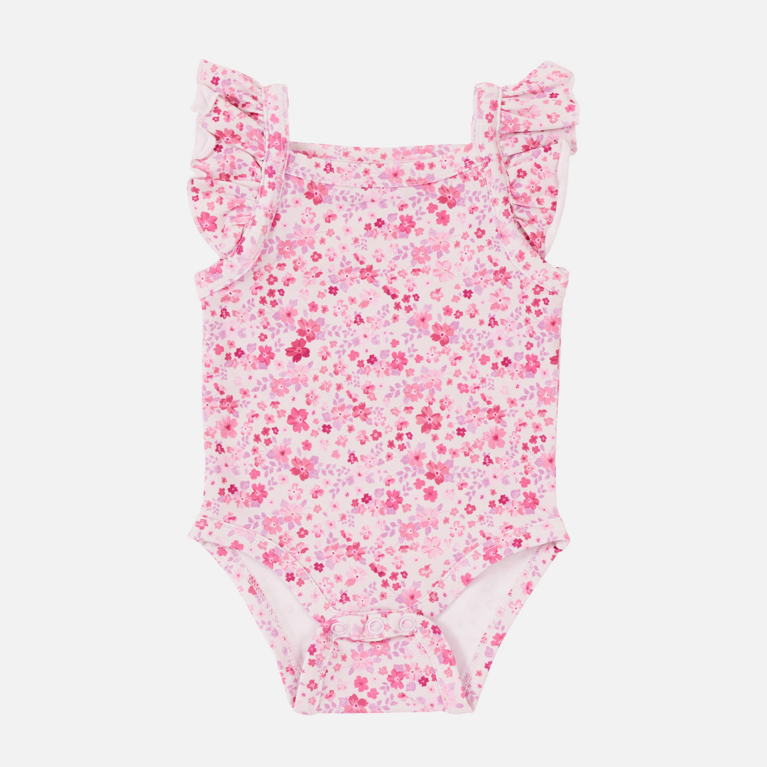 Floral Flutter Singlet - Maddison