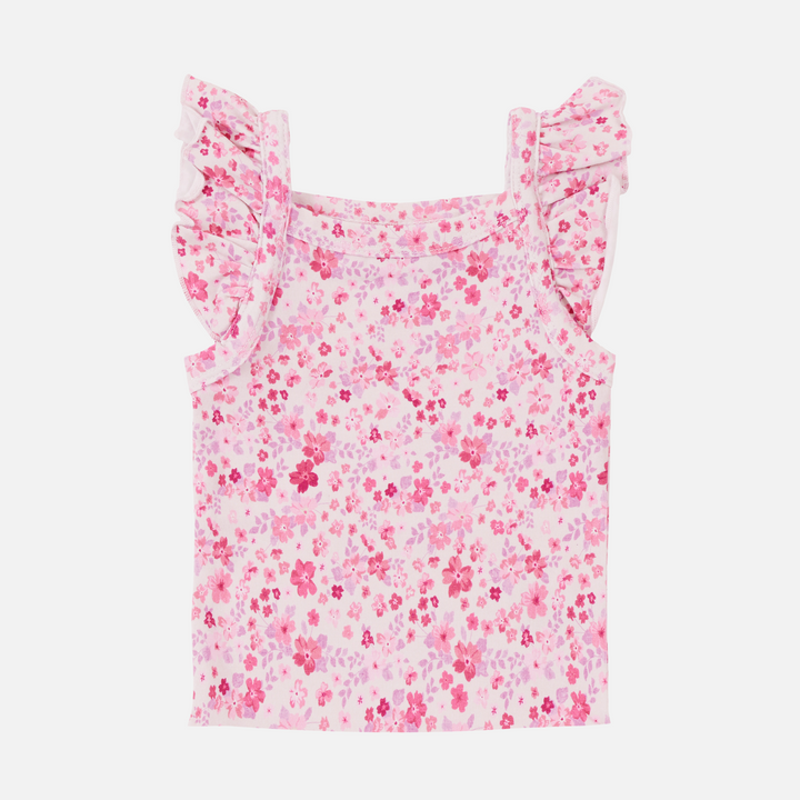 Floral Flutter Singlet - Maddison