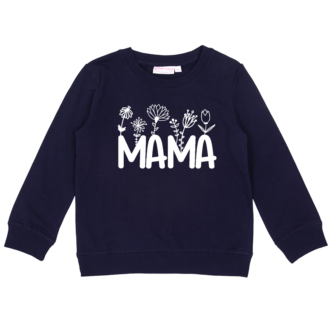 Personalised Mummy Crew Neck - Navy