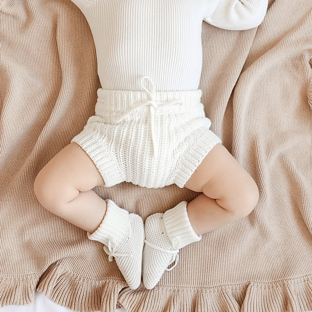 baby marshmallow knitted bloomers