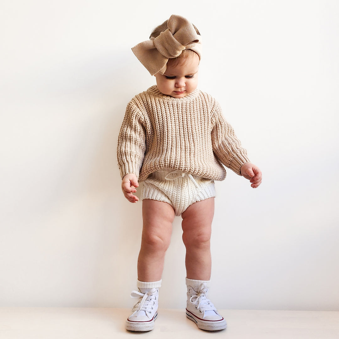 baby marshmallow knitted bloomers