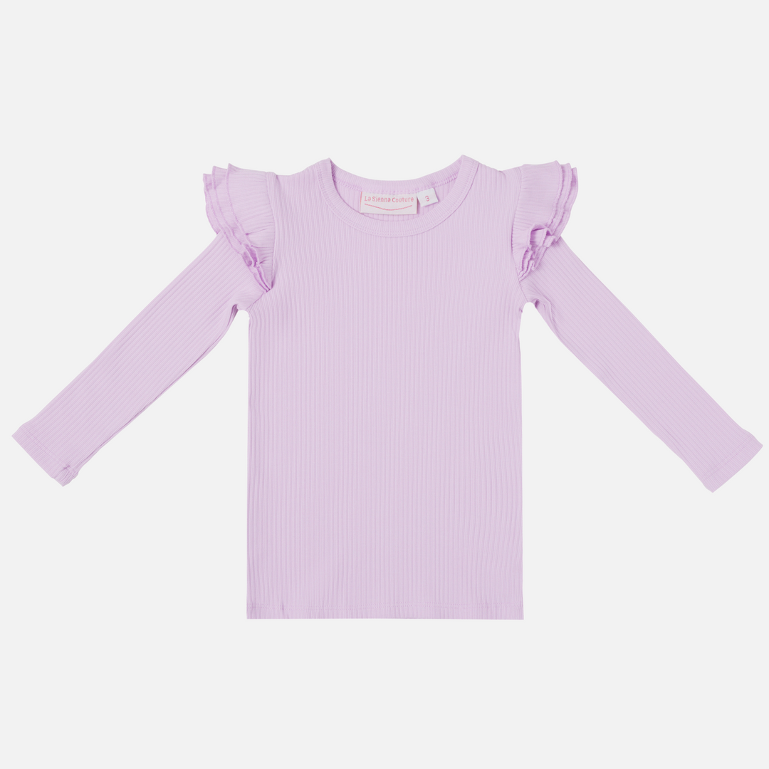 Cozy Long Sleeve Flutter - Orchid Bloom