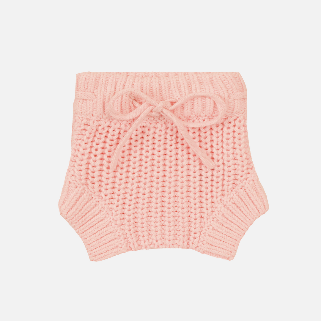 Super Chunky Knit Bloomers - Peach