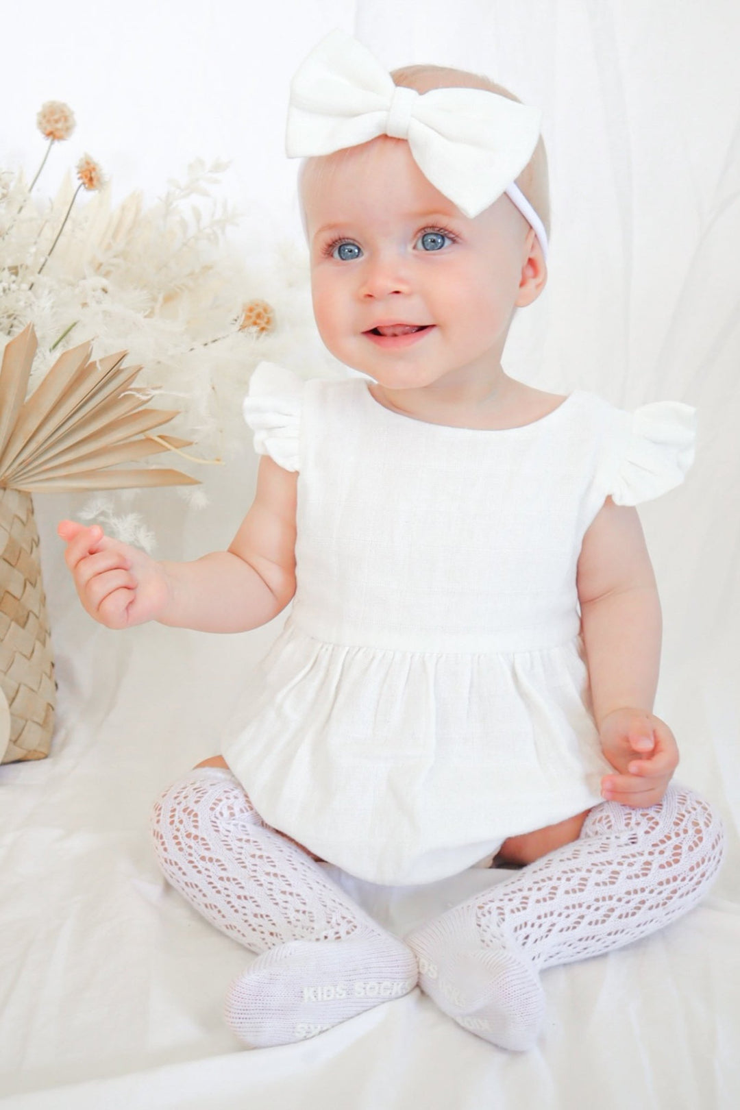 Muslin Bubble Romper - Coconut