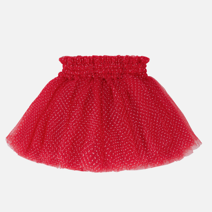 Tulle Sparkle Tutu Skirt - Red