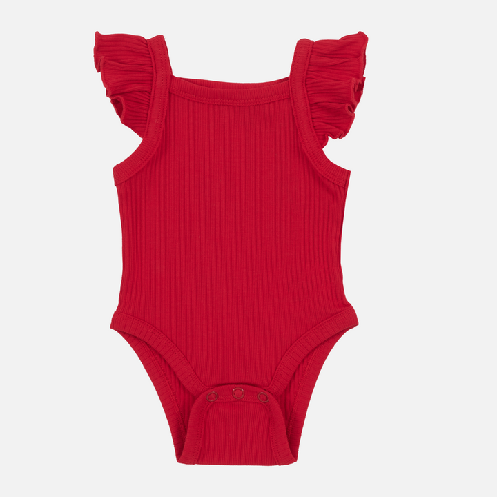 Cozy Flutter Singlet - Red