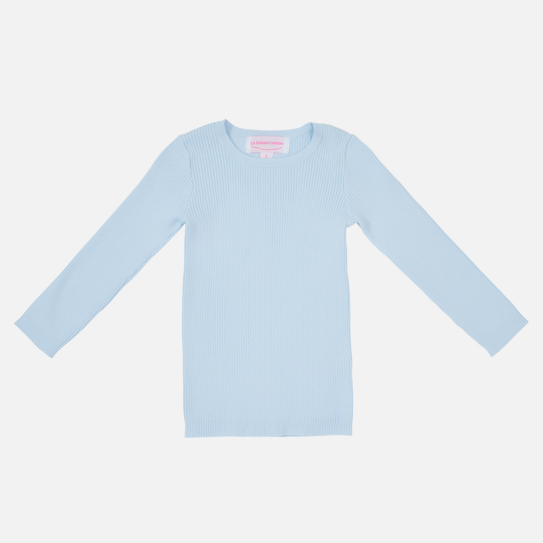 Knitted Bodysuit/Top - Sky Blue