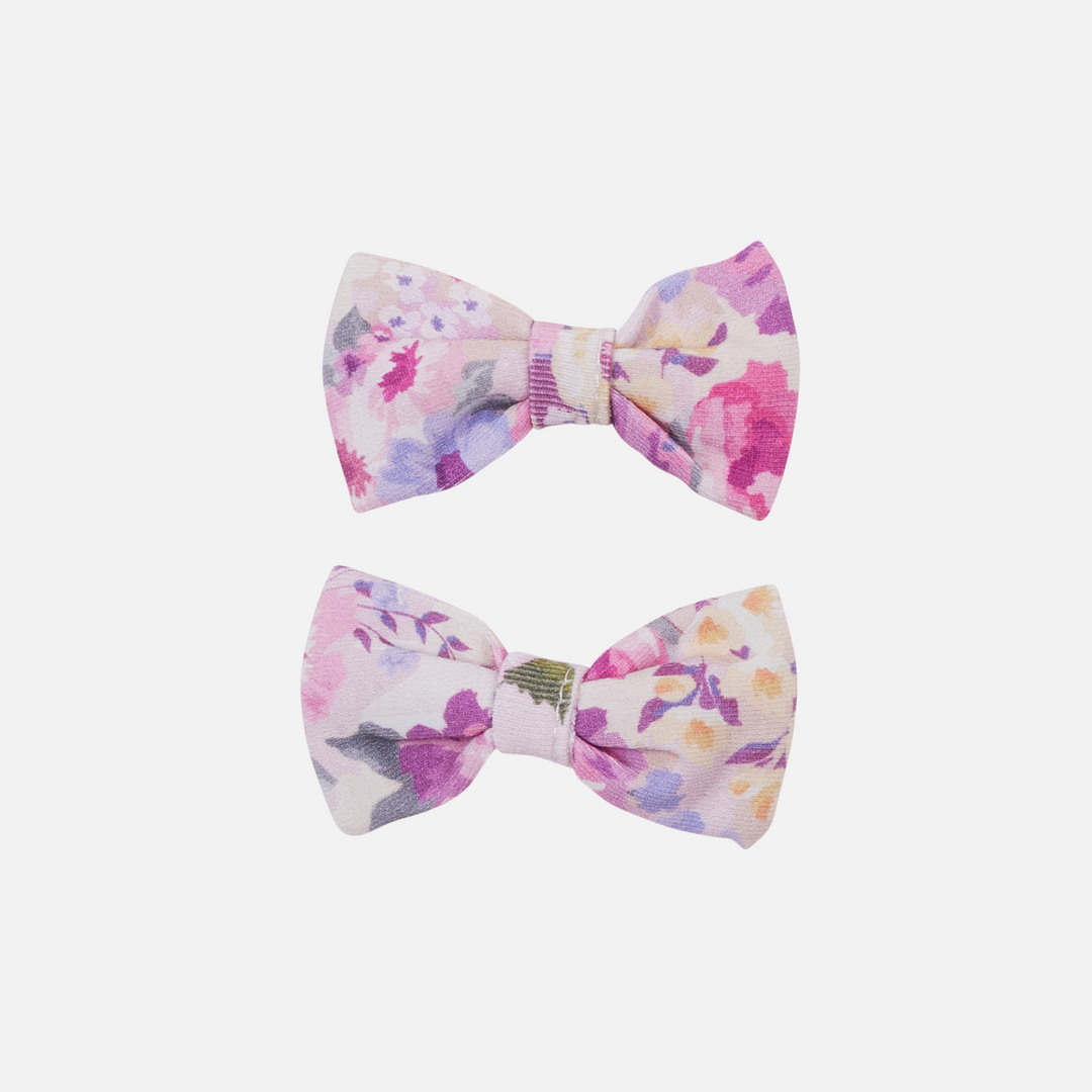 baby girl kids floral mini bows