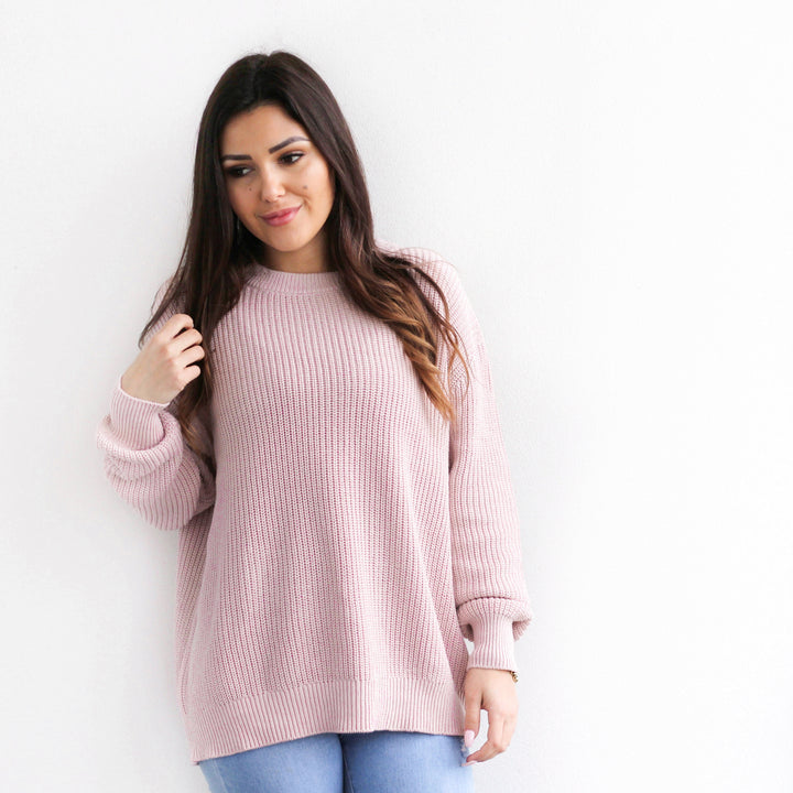 Mummy Chunky Knit - Rose Quartz