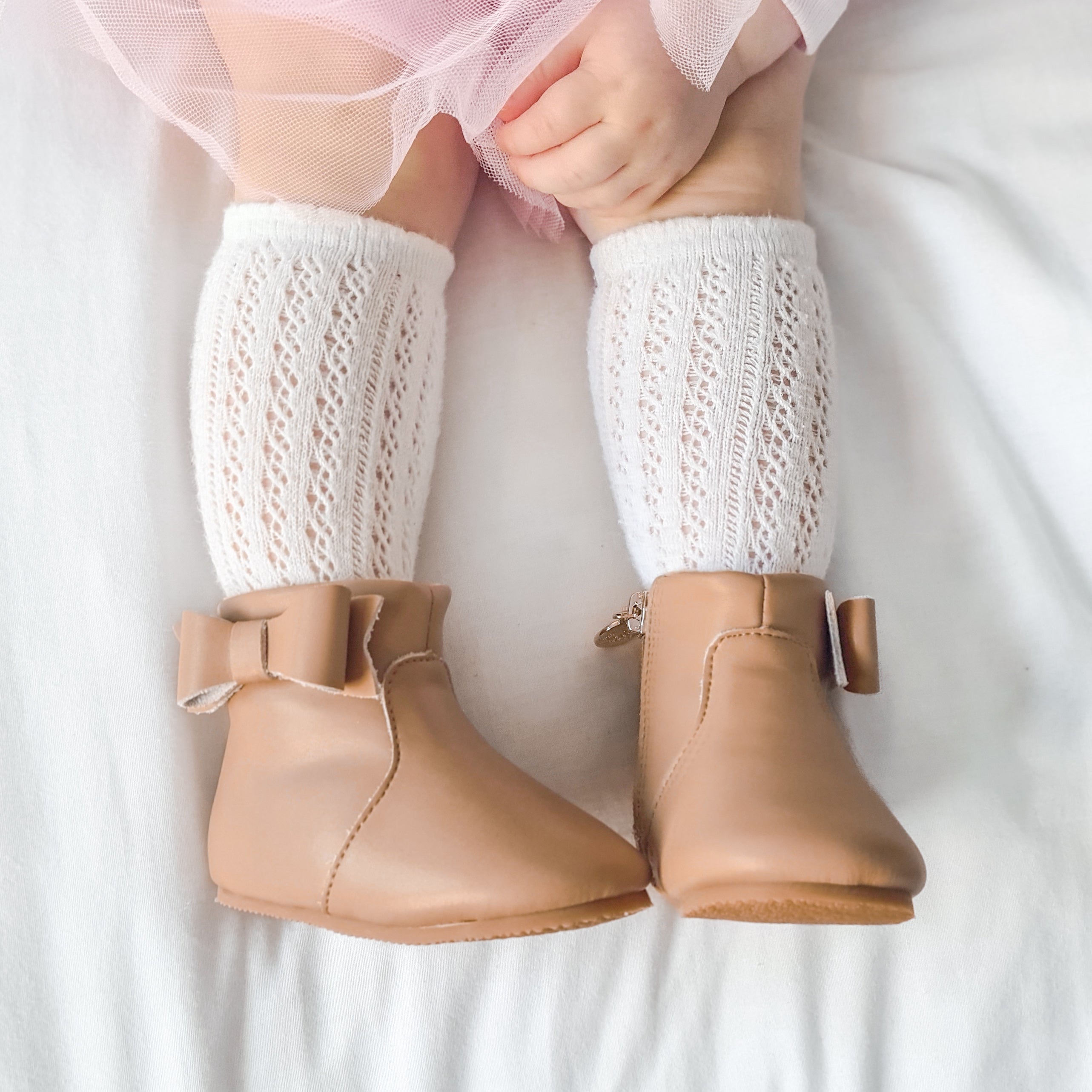 Baby girl tan on sale boots