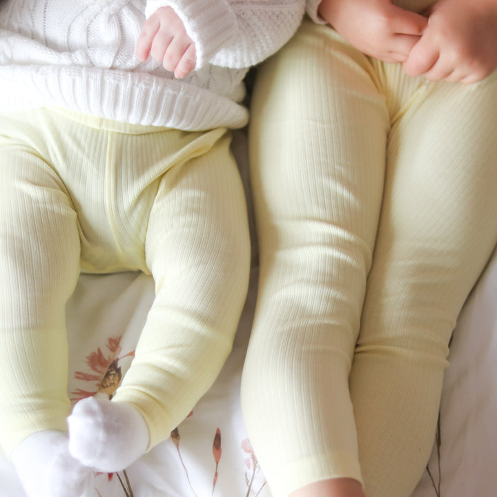 baby girl yellow leggings