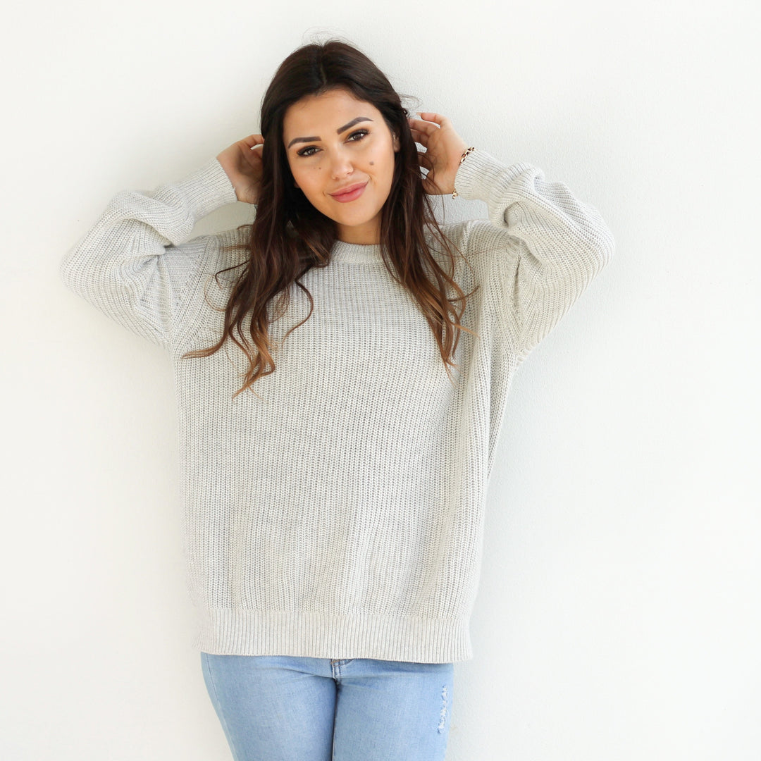 Mummy Chunky Knit - Cloud Grey