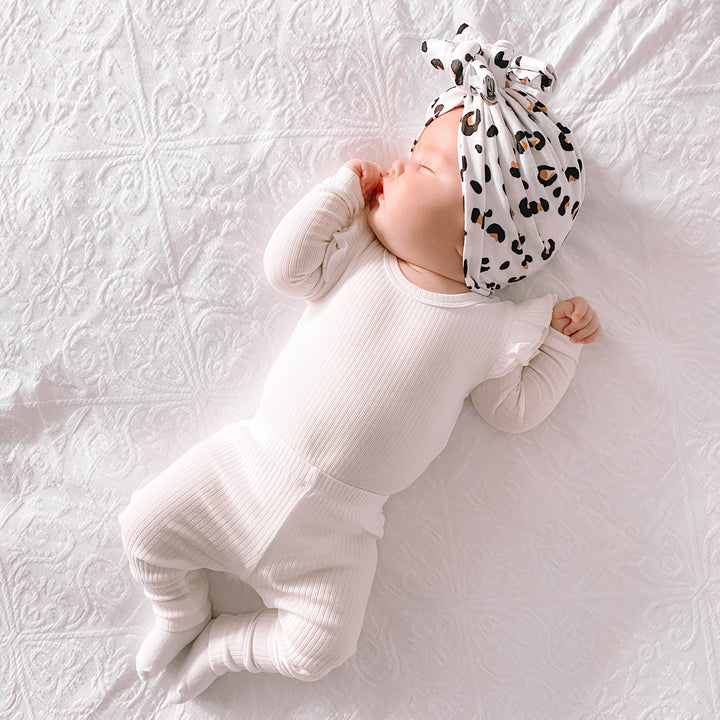 baby white leggings