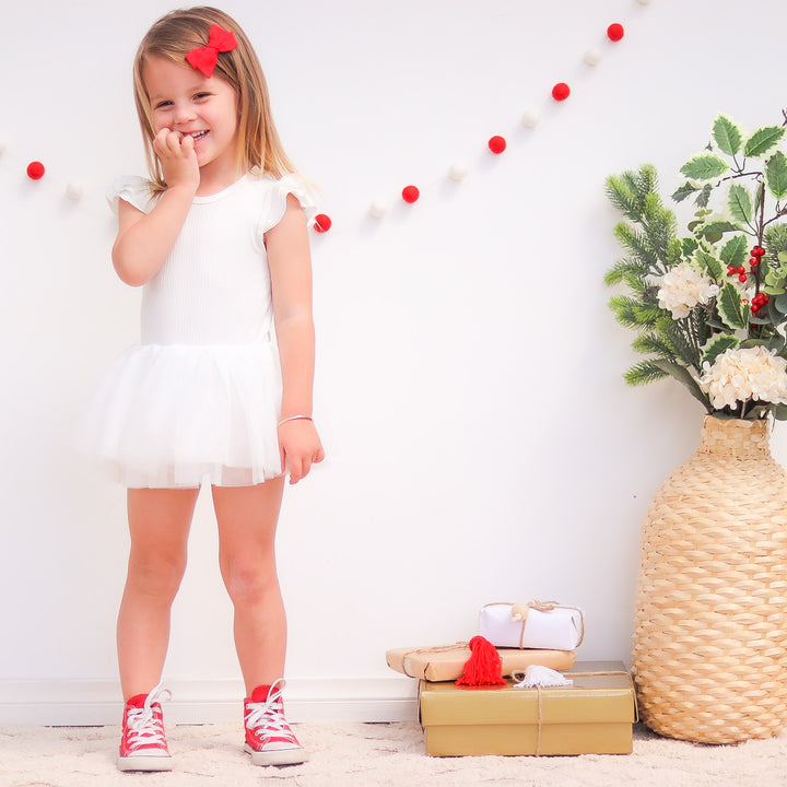 Cozy Summer Tutu Dress - Coconut Milk