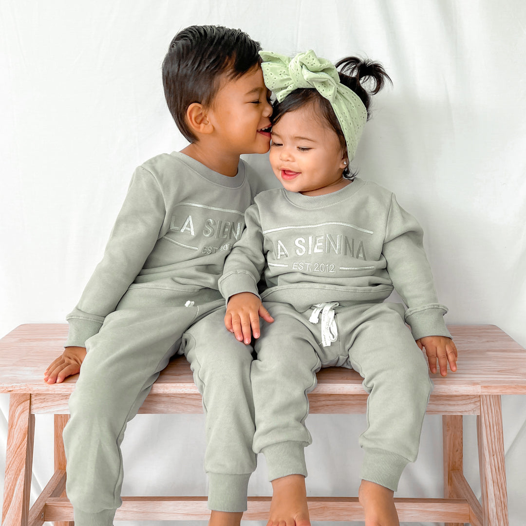 baby kids basil track pants