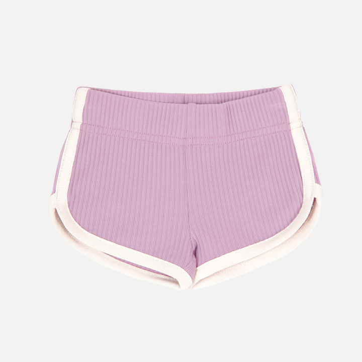 Cozy Two Tone Shorts - Deep Orchid