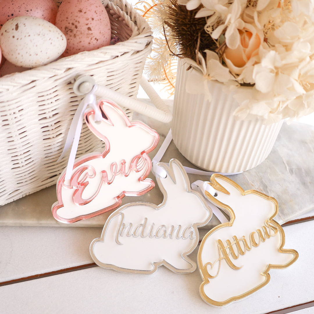 Easter Tag - Bunny + Name Cut Out