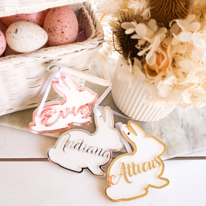 Easter Tag - Bunny + Name Cut Out