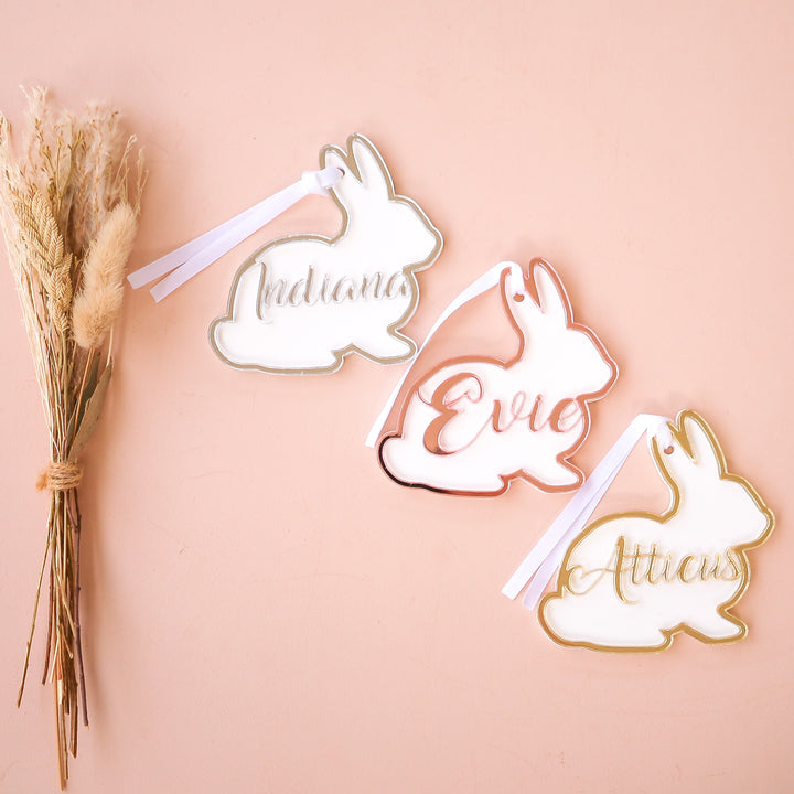 Easter Tag - Bunny + Name Cut Out